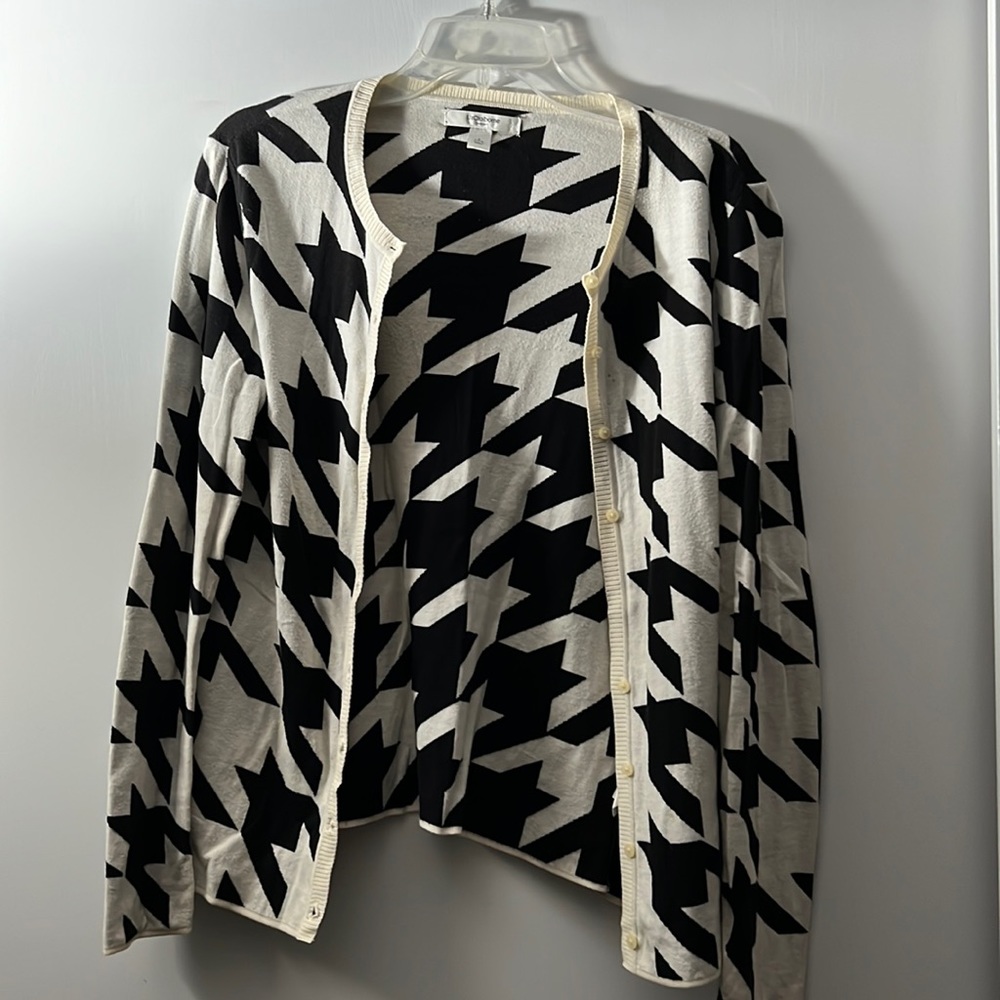 Black and white sweater